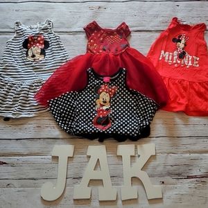 DISNEY MINNIE MOUSE GIRLS DRESS LOT ❤
